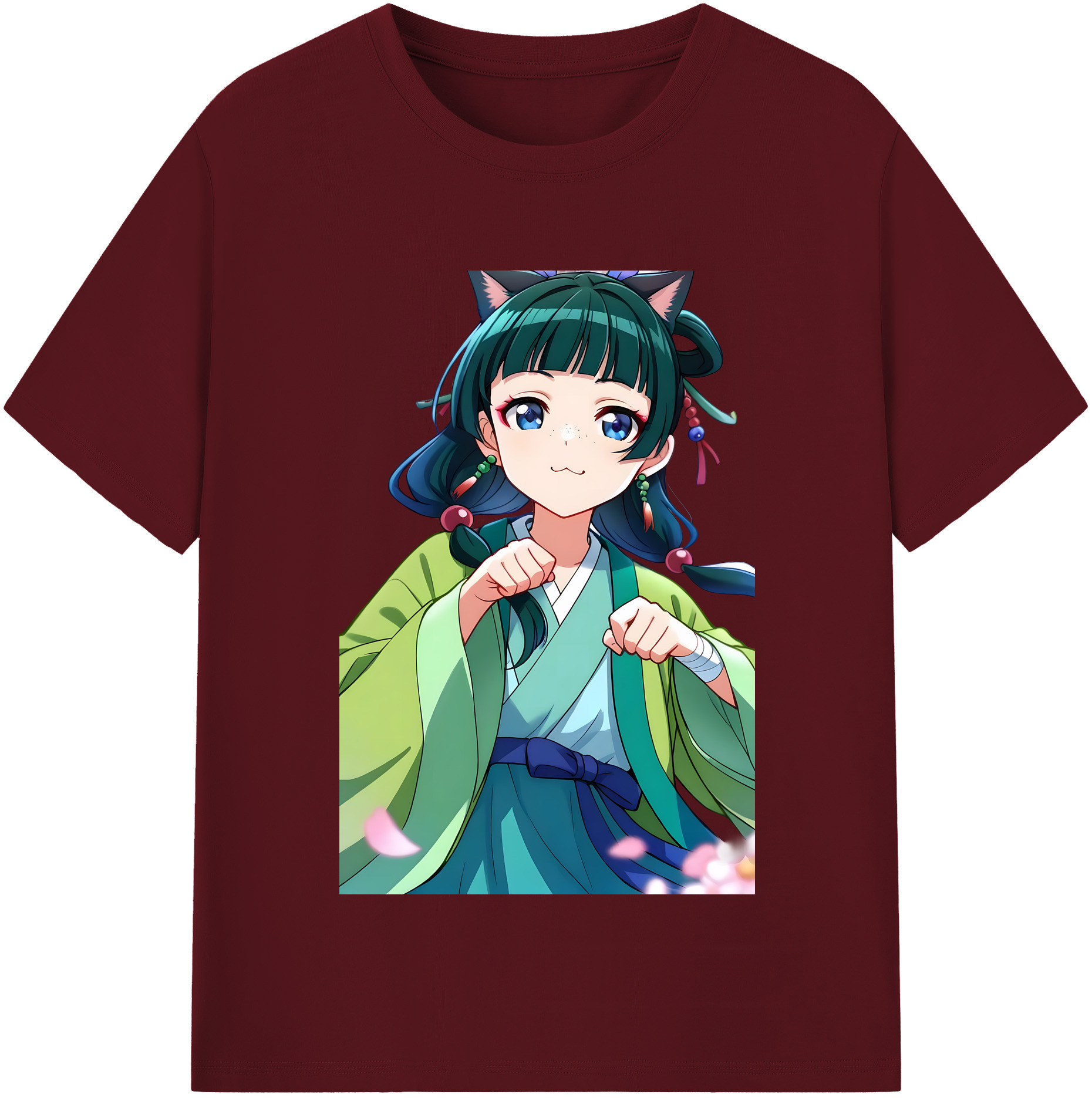 （画像用） 薬屋のひとりごと The Apothecary Diaries 綿100％半袖Tシャツ（フロントプリント）
